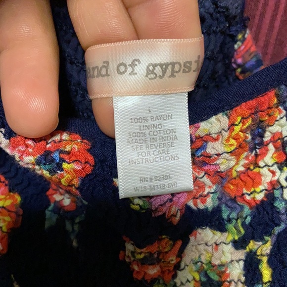 Band of gypsies womans top size large - Picture 2 of 5